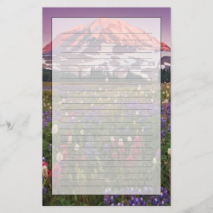 Colorful Flowers in Rainier National Park Briefpapier