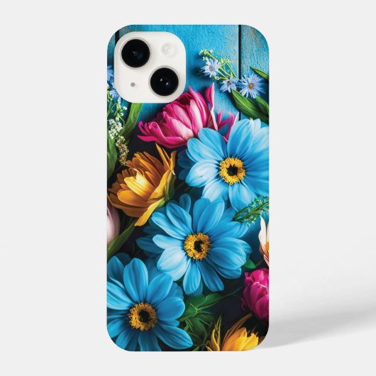 Colorful Flowers iPhone Hoesje (Achterkant)