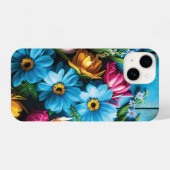 Colorful Flowers iPhone Hoesje (Achterkant horizontaal)