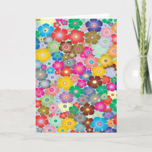Colorful Flowers Kaart