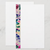 Colorful Flowers Patroon Briefpapier (Voorkant / Achterkant)