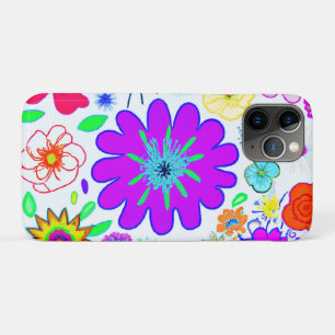 Colorful Flowers Patroon iPhone 11 Pro Hoesje