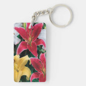 Colorful Flowers Sleutelhanger (achterkant)