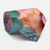 Colorful Flowers Stropdas (Opgerold)