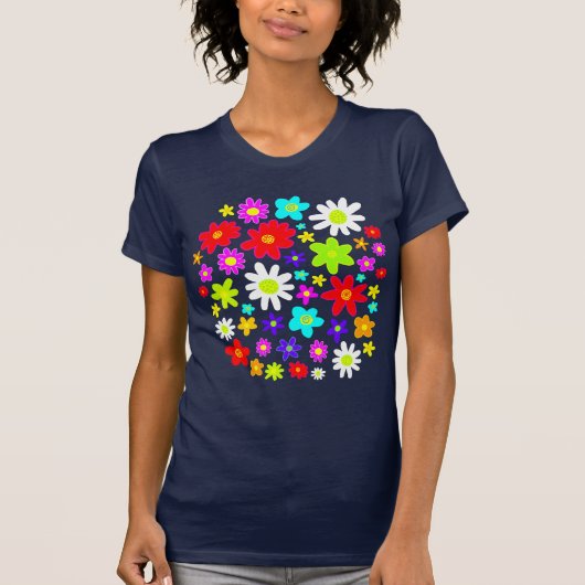 Colorful Flowers T-shirt (Voorkant)
