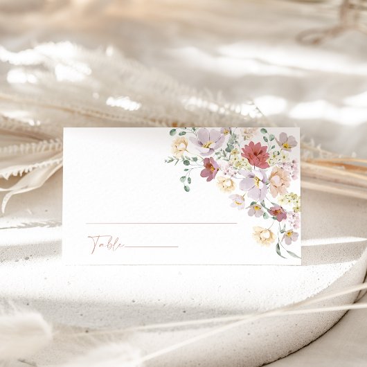 Colorful Flowers, Wildbloemen, Boho, Vrijgezellenf Plaatskaartje