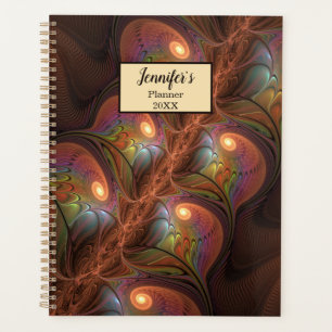 Colorful Fluorescent Abstracte brutale fractal naa Planner