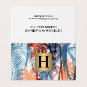 Colorful Foliage Pattern | Natuurlijke bomen Visitekaartjes (Buitenkant ongevouwen)