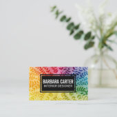 Colorful Foliage Pattern | Natuurlijke Visitekaartje (Staand voorkant)