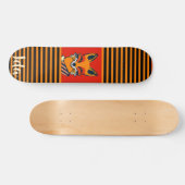 Colorful Fox Funny Personalized Skateboard (Horizontaal)