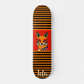Colorful Fox Funny Personalized Skateboard (Voorkant)