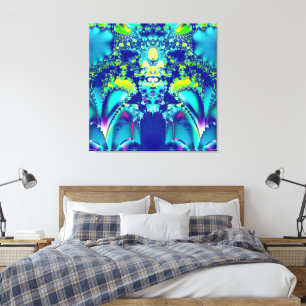 Colorful Fractal Art Canvas Afdruk