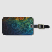 Colorful Fractal Bagagelabel (Voorkant (horizontaal))