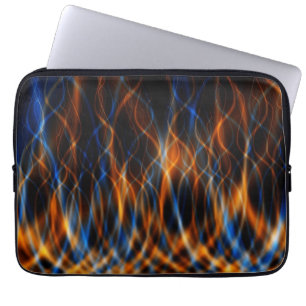 Colorful Fractal Flames Laptop Sleeve