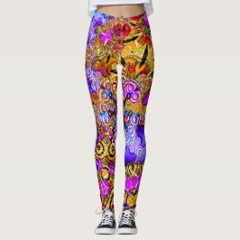 Colorful Fractal Hodgepodge Leggings