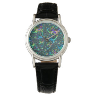 Colorful Fractal Horloge