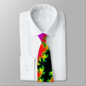 Colorful Fractal Lightning Strike Stropdas (Gebonden)