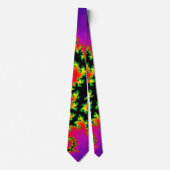 Colorful Fractal Lightning Strike Stropdas (Voorkant)