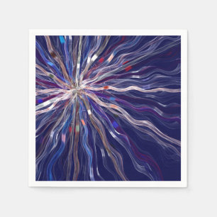Colorful Fractal Ribbon Abstract Kunstwerk Servetten