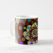 Colorful Fractal Style Koffiemok (Voorkant links)
