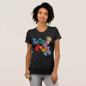 Colorful French Horns T-shirt (Voorkant volledig)