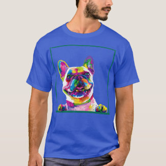 Colorful Frenchie T-shirt