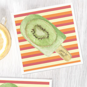Colorful Fruit Popsicle Cool Summer Servet