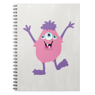 Colorful Fun Abstract Pattern Kinder Monsters Notitieboek