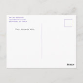 Colorful Fun Hand Lettered Dank u Briefkaart (Achterkant)