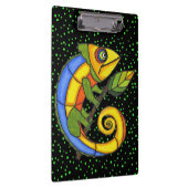 Colorful Fun Lizard Branch Stippen Klembord (Rechts)