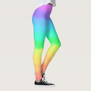 Colorful Fun Tie Dye Rainbow Yoga Leggings