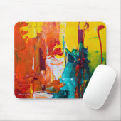 Colorful Funky Abstract Muismat (Met muis)