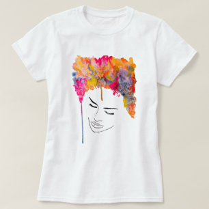 Colorful funky coole hair t-shirt