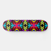 Colorful Funky Geometric Pattern 2 Skateboard (Horizontaal)
