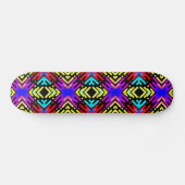 Colorful Funky Geometric Pattern Skateboard (Horizontaal)