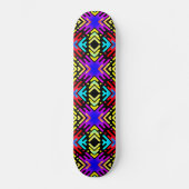 Colorful Funky Geometric Pattern Skateboard (Voorkant)