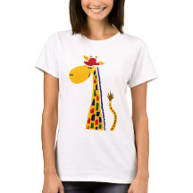 Colorful Funky Giraffe Art
