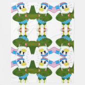 Colorful Funny Bird Pattern Kids Throw Blanket Fleece Deken (Voorkant)