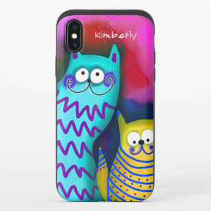 Colorful Funny Cats iPhone coque iphone rare