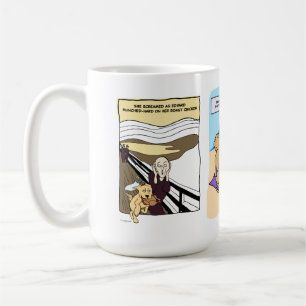 Colorful Funny Dog Cartoon Coffee Mok