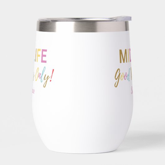 Colorful Funny Midlife Good Vibes 50e anniversaire (Gauche)