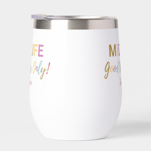 Colorful Funny Midlife Good Vibes 50th Birthday (Rechts)