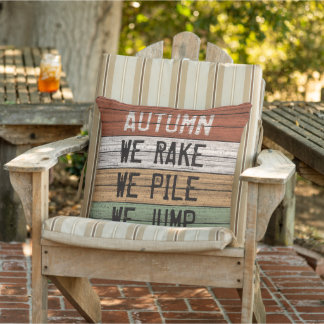 Colorful Funny Seasonal Autumn Quote Art Buitenkussen
