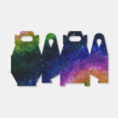 Colorful Galaxy Birthday Party Bedankdoosjes (Uitgevouwen)