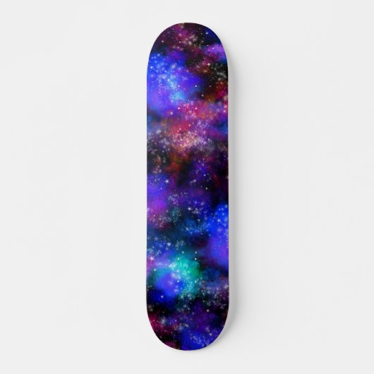 Colorful Galaxy Cosmic space Skateboard (Voorkant)