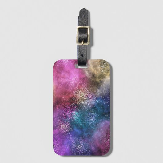 Colorful Galaxy Pattern Bagagelabel (Voorkant (verticaal))
