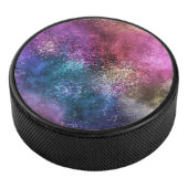 Colorful Galaxy Pattern Hockey Puck (3/4)