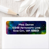 Colorful Galaxy Return Address Labels (Insitu)