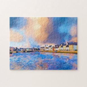 Colorful Galway Ireland Jigzaag Puzzle Legpuzzel