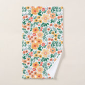 Colorful Garden Bouquet Pattern Bad Handdoek (Handdoek)